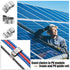 Zhengmy 150 22.5 mm/ 0.89 Inch Pcs Trailer Frame Wire Clips Stainless Steel Metal Cable Clips Solar Panel Double Wire