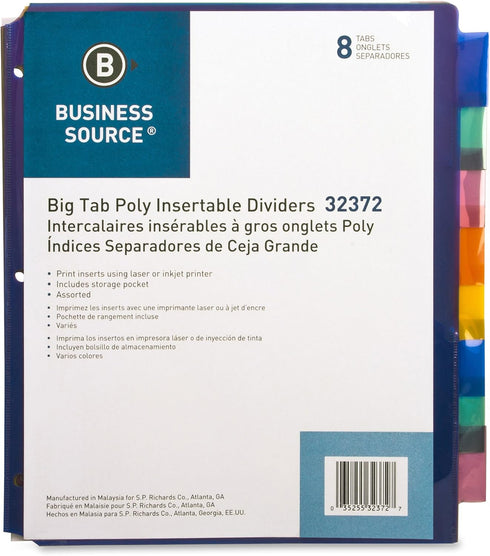 Business Source Pocket Index Dividers (32372)