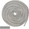10 Foot Length Ball Chain, Number 6 Size - Aluminum with 10 Matching Connectors