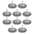 uxcell 10Pcs 2" High Carbon Steel Wire Wheel Brush with 1/4-Inch Hex Shank for Rust Removal and Scrubbing