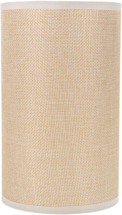 Light Lamp Shade Drum Lamp Shade, E27 Linen Cylinder Lamp Shade Spider