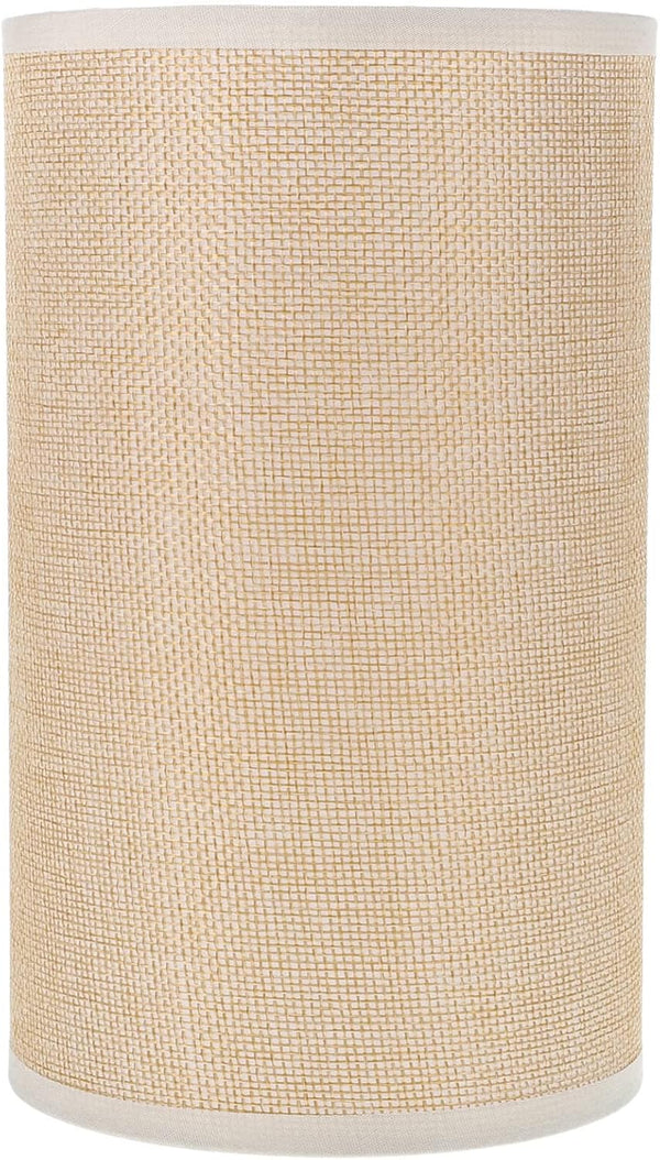 Light Lamp Shade Drum Lamp Shade, E27 Linen Cylinder Lamp Shade Spider