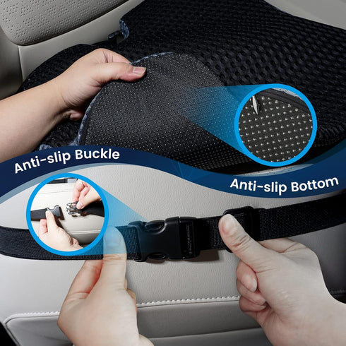 Tailbone GSPSCN Car Seat Cushion Pad Memory Foam Heightening Wedge,Driver Seat Cushion Pillow to Relief Sciatica & Back