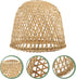 21cm Cabilock Bamboo Woven Lamp Shade, Handmade Weave Lampshade Natural Wicker Chandelier Lamp Cover Boho Lamp Shades