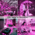 JMEXSUSS 2 Pack Pink Solar Christmas Lights - 33ft 100 LED Waterproof String Lights for Outdoor Decorations