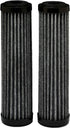 EcoPure EPW2F Premium Fact Universal Whole Home Filter (2 Pack), Dark Gray/Black