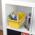 Storex Small Cubby Bins, Pack of 5, 12.2 x 7.8 x 5.1 Inches, Yellow