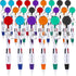 Geosar 24 Pcs Retractable Shuttle Pens – 4 in 1 Carabiner Nurse Pens with Keychain Clip Holder for Office School