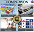 United States Map with State Flags Poster - Laminated 14x19.5 in. Educational USA Map for Kids, Classroom Decorations