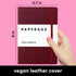 PAPERAGE Lined Journal Notebook, Burgundy, 252 Pages, Medium 5.7 inches x 8 inches, 100 GSM Thick Paper