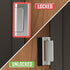 GreaTalent 3PACK Home Security Door Reinforcement Lock Childproof, Add High Security to Home Prevent Unauthorized