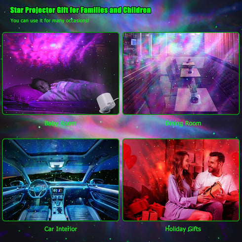 Galaxy Projector Star Projector with Remote Control and Timer for Kids and Adults Bedroom Decoration, Party Gifts