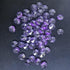 LOTOWELZON 100Pcs 14mm 2 14mm/0.55in) Crystal Glass Beads Purple Holes Octagonal Drops Chandelier Hanging Pendants