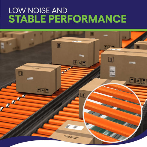 2 Pack Polyurethane Coated Roller with Bracket - Durable Conveyor Rollers for Smooth Material Handling - 1.5" Diameter,