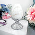 1.4375" 2" Pack 2 Bard's Silver Egg Stand/Holder, Swirl Leg, Reversible and Display Diameter