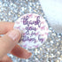 Butterfly Thank You Stickers - Thank You for Fluttering by Labels, Party Favors, 40 Count for Events