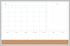 U Brands 36"x24" Magnetic Dry Erase Calendar Board with Silver Aluminum Frame, 4-in-1 Design