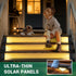 6 Pack 24 IP65, PATIOWIN Solar Step Lights for Outside, LEDs Solar Stair Lights Waterproof Solar Deck Lights Outdoor