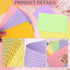 Tecmisse 600 3 5 3x5, Pieces Index Cards Rulded, Colorful Flash Cards x Index Card Bulk,Colored Index Cards Note Cards