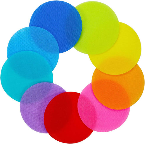Aaskuu 4 Inch 72 Pack, Carpet Floor Spots Markers, Circles Dots for Teachers and Kids, Flexible Classroom Rug Mats