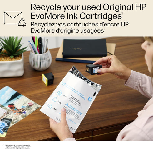 HP 923e Cyan EvoMore Ink Cartridge, Compatible with OfficeJet 8120 Series, Carbon Neutral