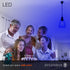 SYLVANIA A19 Blue Glass Filament LED Light Bulb, 4.5W Efficient, 40W Equivalent, Dimmable, E26 Medium Base - 1 Pack