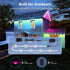 100FT/50LEDs IP68 Permanent Outdoor Lights RGB Decor Waterproof Music Sync Eaves Lights with Remote&APP Control