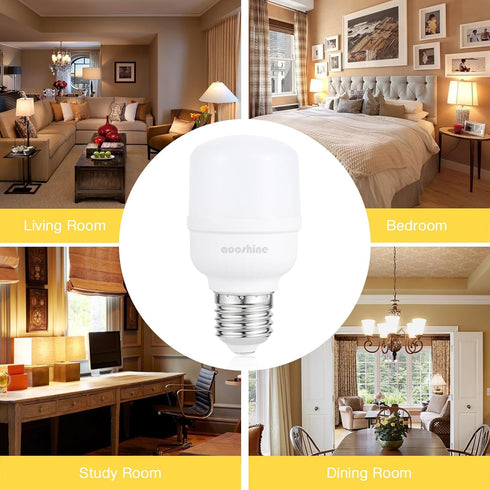 aooshine Q50 Dimmable LED Light Bulb, 3000K Warm White, E26 Base, 1 Pack, 650 Lumens