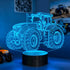 Tractor 3D Night Light for Kids, Truck Lover Gifts for Boy Teen,