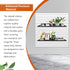 PEKGRIL 17X8 Inch Large Slatwall Shelves, Set of 2 Metal Accessories for Slat Wall, Flat Display Shelves for Storage