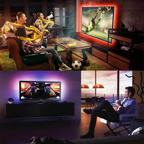 65 Inch, Backlight,15ft 65-75 inch LED Lights for TV TV Led Led TV Lights, USB Led Strip Lights for TV with Remote