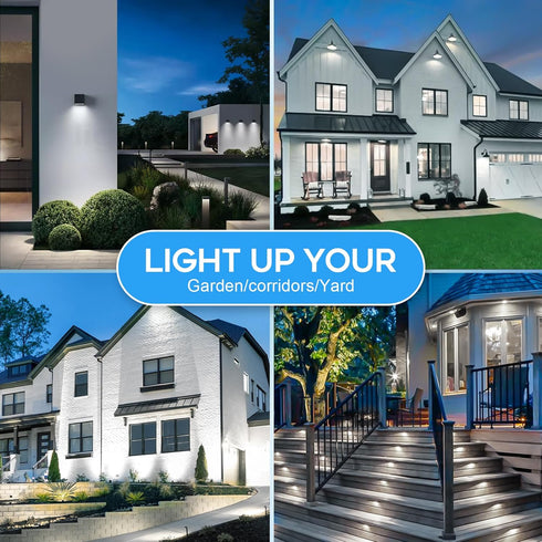 PAR30 Bulbs,Dusk Bulbs Driveway,11W 1000LM 5000K White,E26 Non-Dimmable, Location,2 Pack LED Outdoor Flood Light