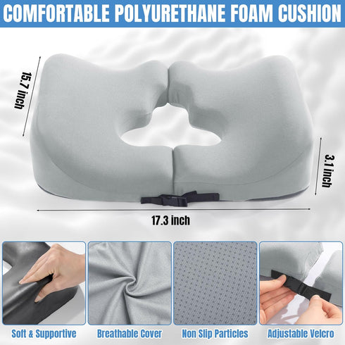 Tailbone HOMBYS Memory Foam Bed Sore Cushions for Butt, Bedsore Pressure Relief Pillow for Sleeping and Sitting