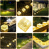 (3 Packs) JKIMK Solar Brick Lights - Outdoor Waterproof Patio & Garden Decor for Patio, Yard, Walkway, Pathway