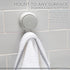 Bath Bliss Power Lock Gel-Suction Hooks, 2 Pack for Shower and Bathroom, White