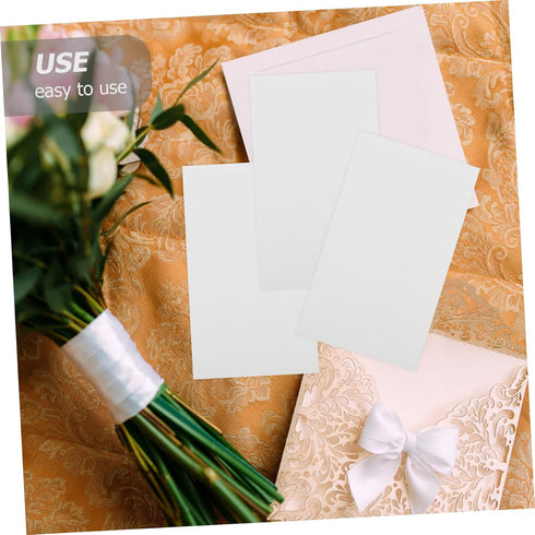 5sets 200pcs*5 DOITOOL Blank White Note Cards Index Cards White Blank Flashcards Memo Scratch Paper Study Memo