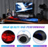 Large Extended Gaming Mouse Pad, Non-Slip Waterproof Rubber Base, Stitched Edges, Colorful Starry Sky