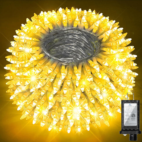 300 LED Christmas Tree Lights, Connectable Christmas Lights Indoor with Timer Memory