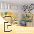4PC, Screw in Ladder Hook, Black Heavy Duty Tool Holders Bike Hooks, Wall Mount Garage Storage Hanger, Shelf Organizer