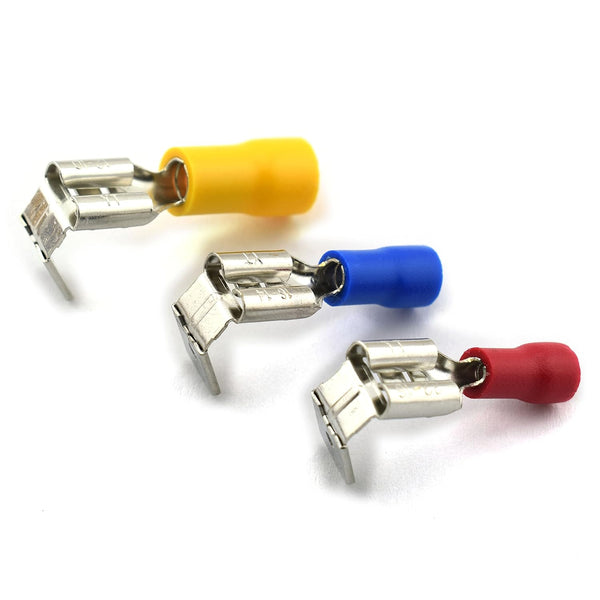 DZS Elec 30pcs A.W.G Crimp Connector Kit, PVC Semi-Insulated Piggy Back Spade Quick Splice Male/Female Wire Terminals
