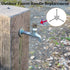 YTFSA 3/8" Adjustable Water Shut Off Replacement Handle for Outdoor Garden Faucet, Spigot, Hose Bib, Round Wheel