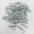 Jongdari Cotter Pins, 30 Pcs Heavy Duty Zinc Plated Spring Fastener Assortment Kit, Multiple Sizes M1.6 - M3.5, Silver