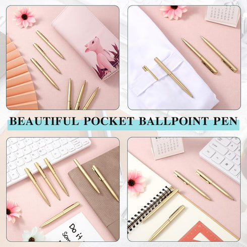 Teling 72 Pcs Small Ballpoint Pen Mini Pens Bulk, 4 Inch Short Tiny Ink Ballpoint Pens for Notebook Pockets