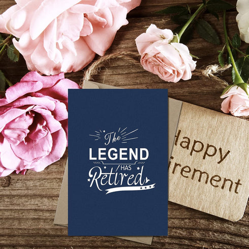 Zonon 2 Pcs Funny Retirement Card, Happy Retirement Greeting Card Gift for Men and Women