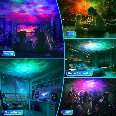 Dimmable 16M Rare Blue Laser Star Projector with Remote Control,Premium ABS Build & HD Lens, Ultra-Soft Realistic