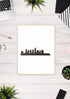 City of Cleveland Skyline Custom Stencil, Reusable & Sturdy 11" x 8.5" for Art, Crafts & DIY Projects