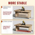 HOLKIE Retractable Heavy Duty Casters with Lifting Function, Maximum Load of 700 lbs for Workbenches
