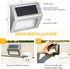 6 Pack 4 SOLPEX Solar Step Lights, Solar Stair Lights, Outdoor Fence Lighting, Solar Powered Deck Lights Waterproof