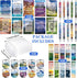 Jetec 150 Bible Verses Gift Set, 30 Christian Bookmarks, Pens, Notebooks, Keychains