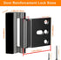 800 lbs, (2 Pack, Home Security Door Reinforcement Lock, Upgraded Front Door Locks for Kids Safety Withstand Child